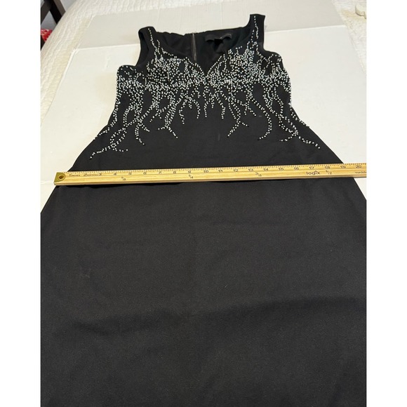 JS Boutique Women’s Dress Evening Gown‎ Prom Size 10 Black Beaded - Picture 7 of 9